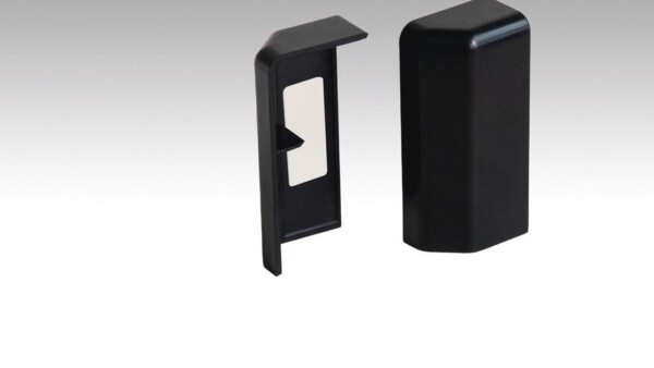 Corner system - 15 MK | 20 PK profiles End cap (self-adhesive) Black 2039