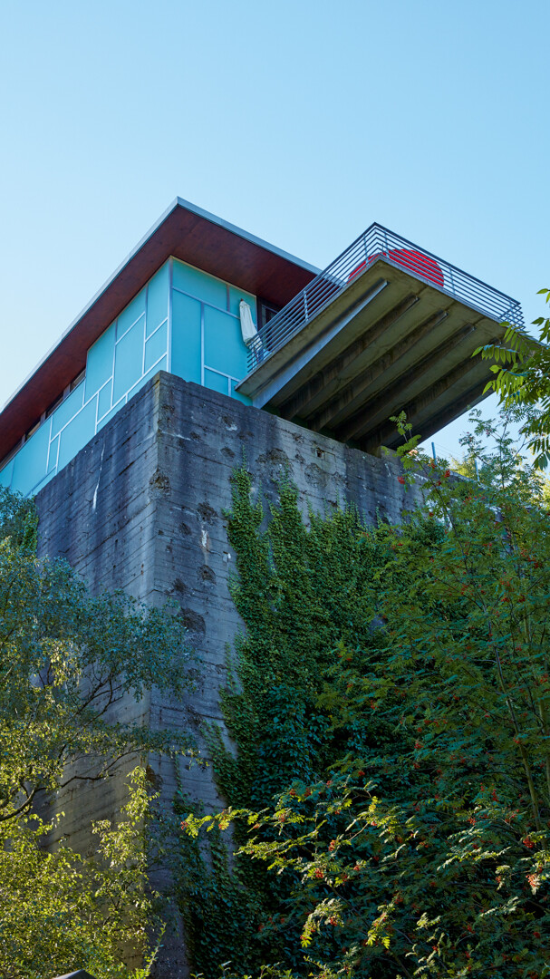 Als Wohnung ausgebauter Hochbunker in Hamm