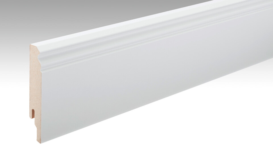 Skirting board 12 PK profile Plain white gloss DF 324