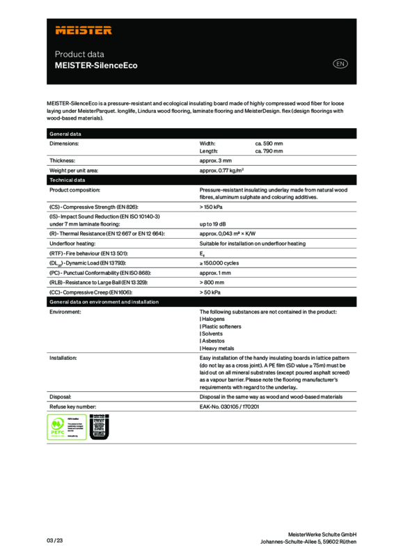 EN_Product_data_Silence_Eco_M_0323.pdf