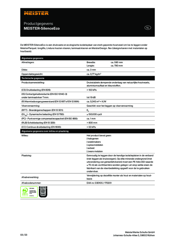 NL_Productgegevens_Silence_Eco_M_0323.pdf