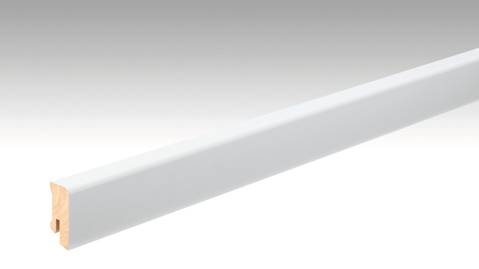 Skirting board 14 F MK profile White DF (RAL 9016) 2266