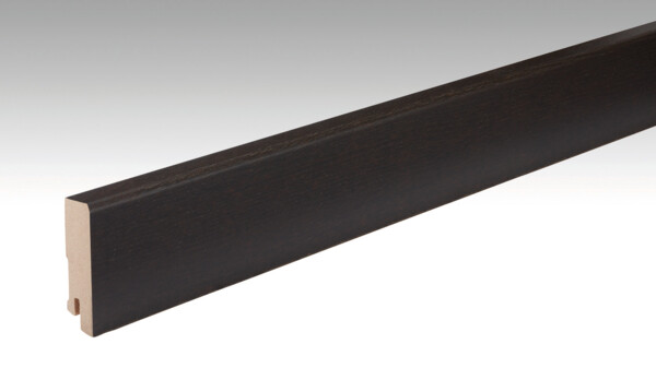 Skirting board 15 MK profile Black-brown oak 1009