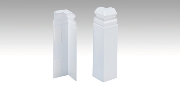 Corner system - profile 13 PK (Hamburg profile) External corner (self-adhesive) White 2001