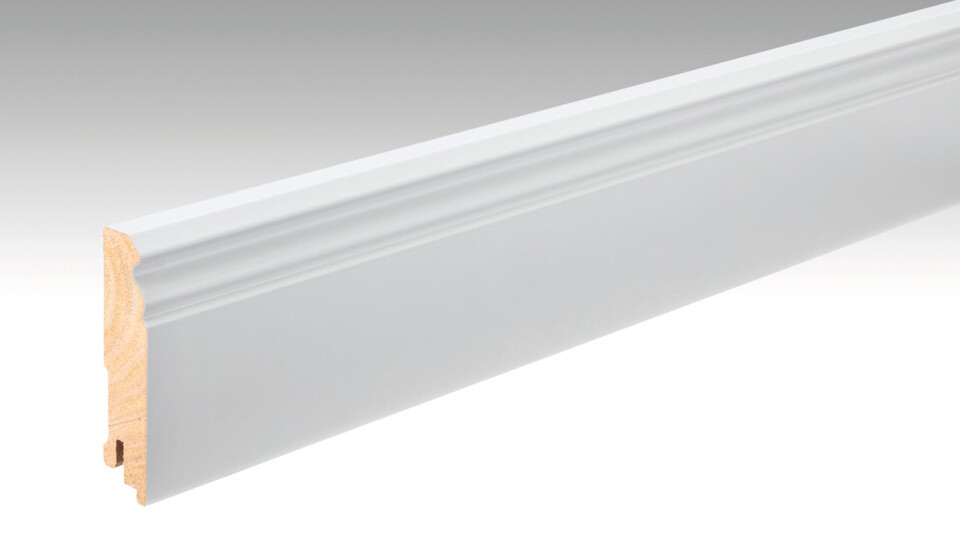 Skirting board 11 F MK profile White DF (RAL 9016) 2266