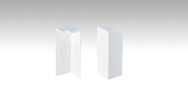 Système d'angles - profilés 9 PK | 19 PK Angle extérieur (autocollant) Blanc 2001