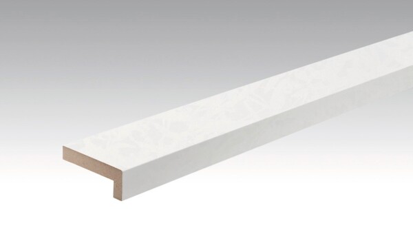 Angled cover moulding Duo gloss white 4089