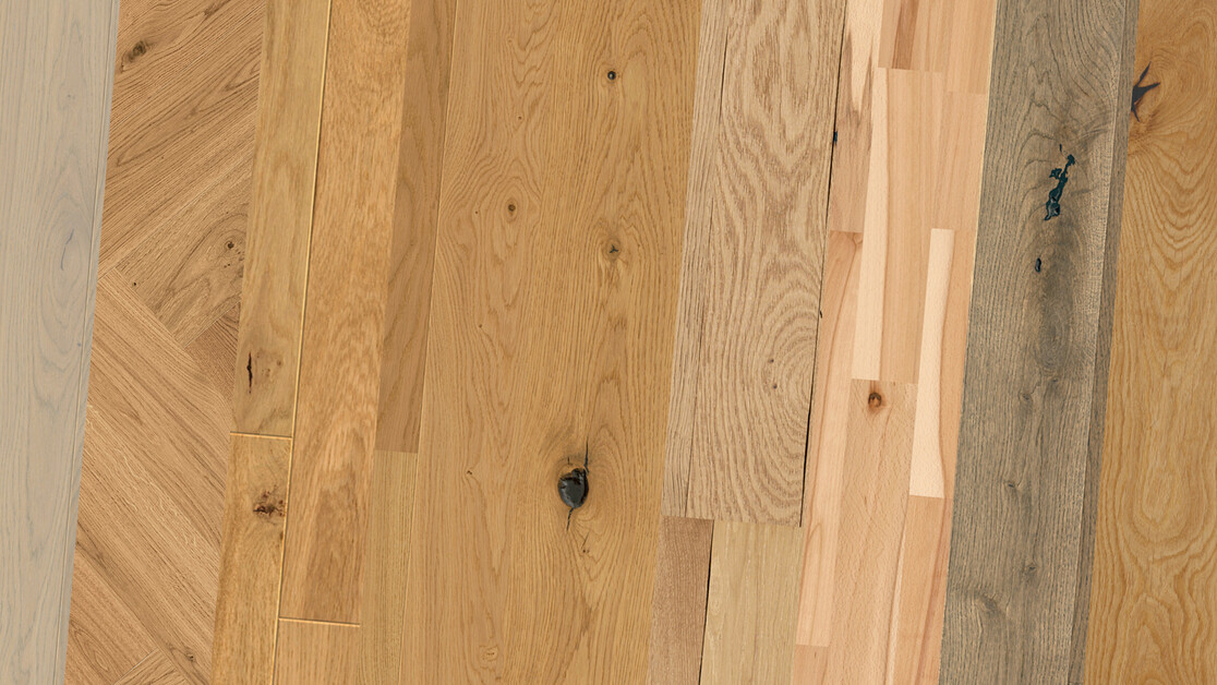 Die Sortierungen von MEISTER Parkett und Lindura-Holzboden