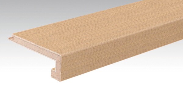 Stair nosing made out of parquet Parquet stair nosing U Pure oak harmonious 09030 naturally oiled