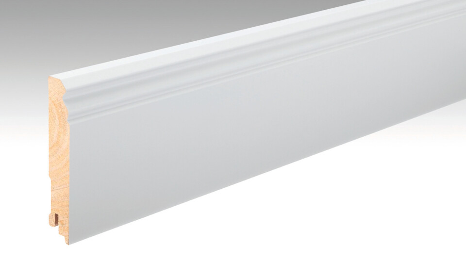 Fußleiste Profil 12 F MK Weiß DF (RAL 9016) 02266