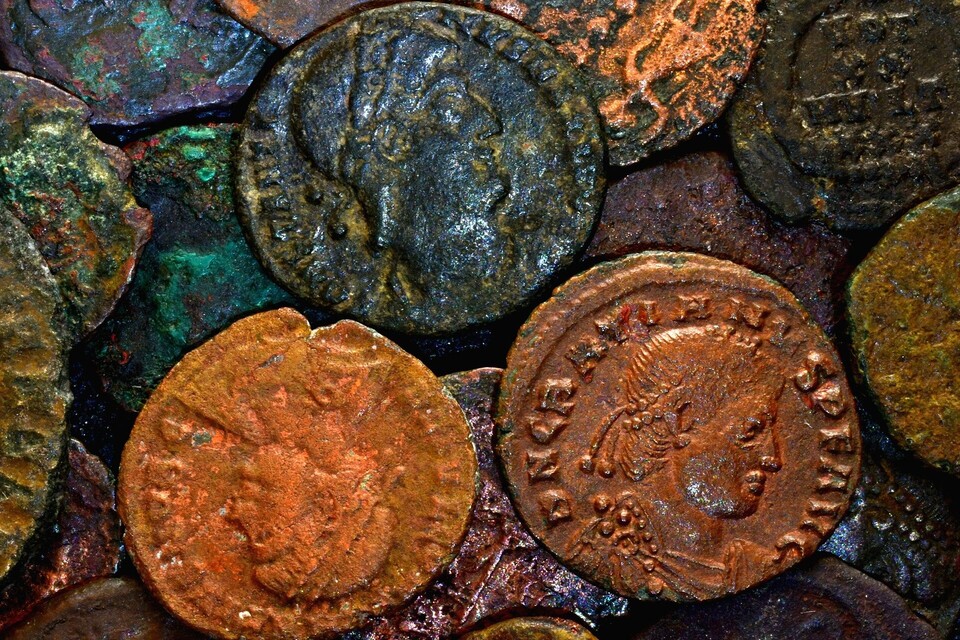 alte Kupfermünzen