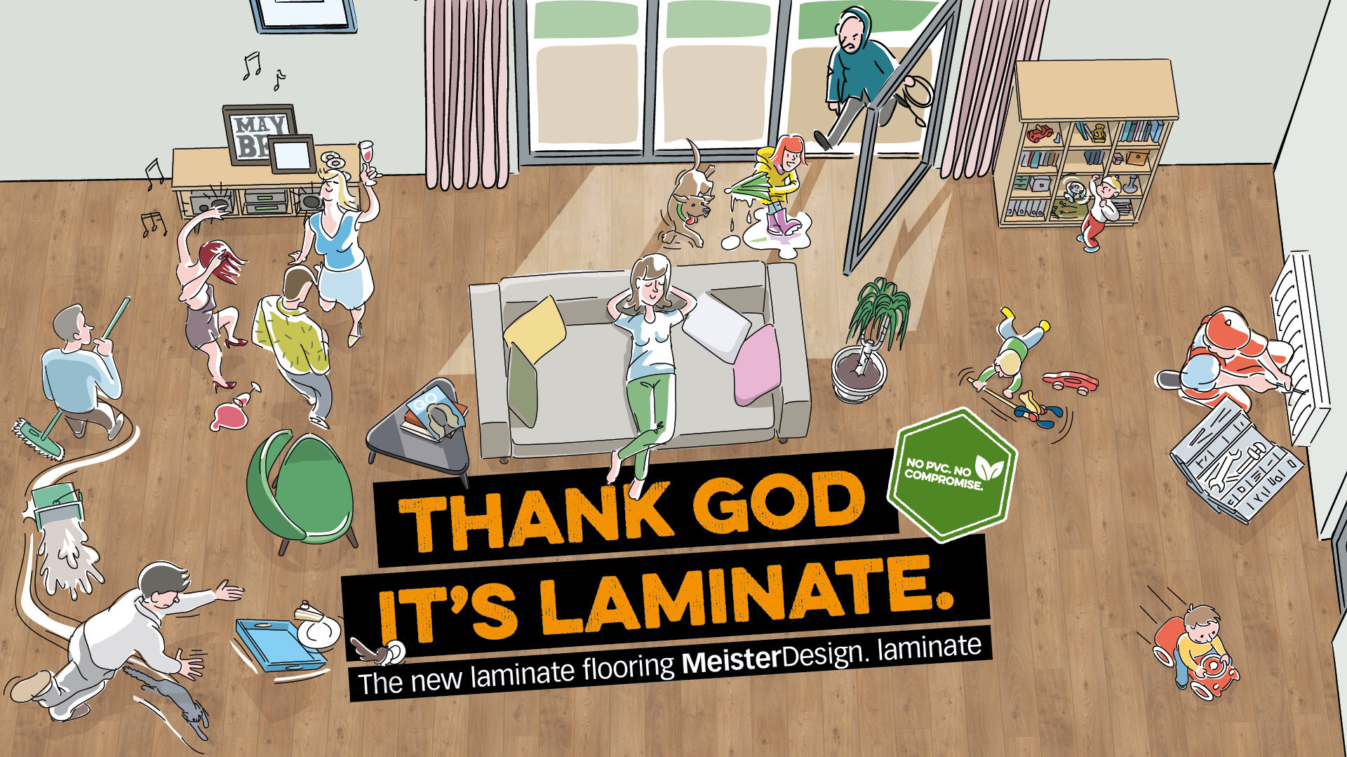 The new laminate flooring by MEISTER