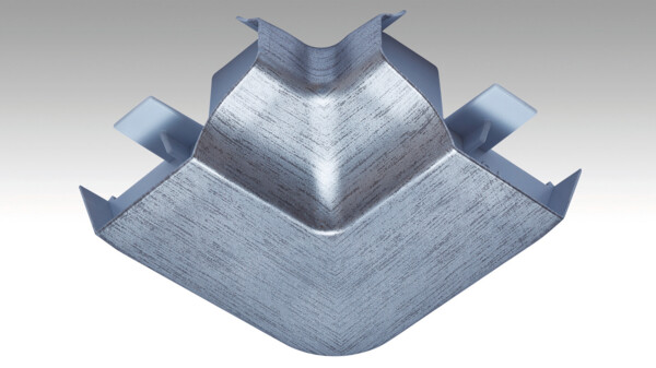 Eckensystem Deckenabschlussleiste Innenecke Edelstahl 02002