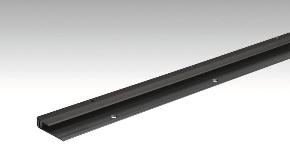 Abschlussprofil Typ 201 (6,5 bis 16 mm) Schwarz eloxiert 02510