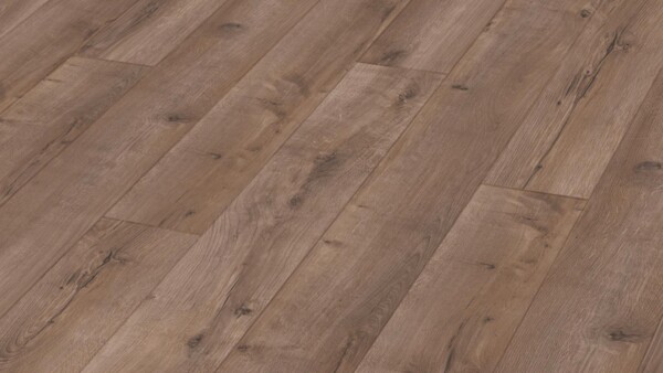 Suelo de diseño MeisterDesign. rigid RL 400 S Roble agrietado Terra oscuro 07433