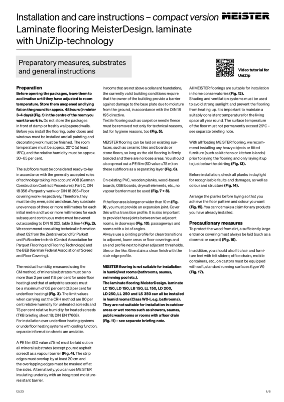 EN_Compact_installation_laminate flooring_UniZip_M_1223.pdf