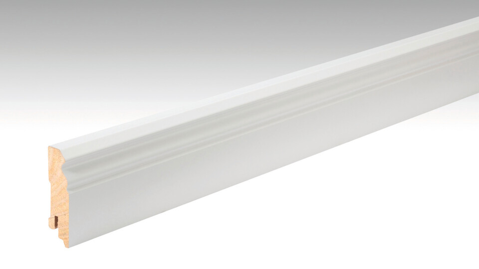 Fußleiste Profil 10 F MK Weiß DF (RAL 9016) 02266