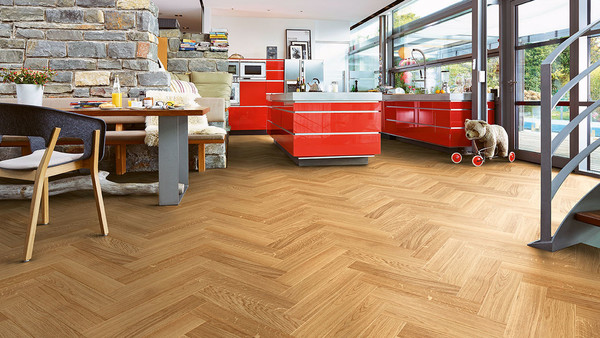 pix Parquet Style Flooring For Kitchen laying direction same room different