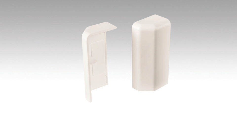 Corner system - 15 MK | 20 PK profiles End cap (self-adhesive) White 2001