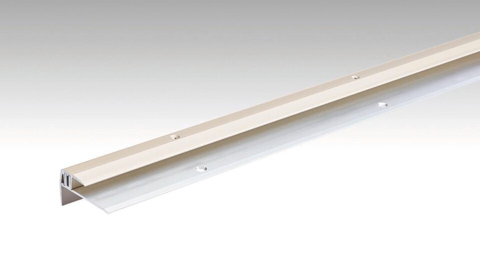 Treppenkantenprofil Typ 203 (7 bis 16 mm) Sand eloxiert 00230