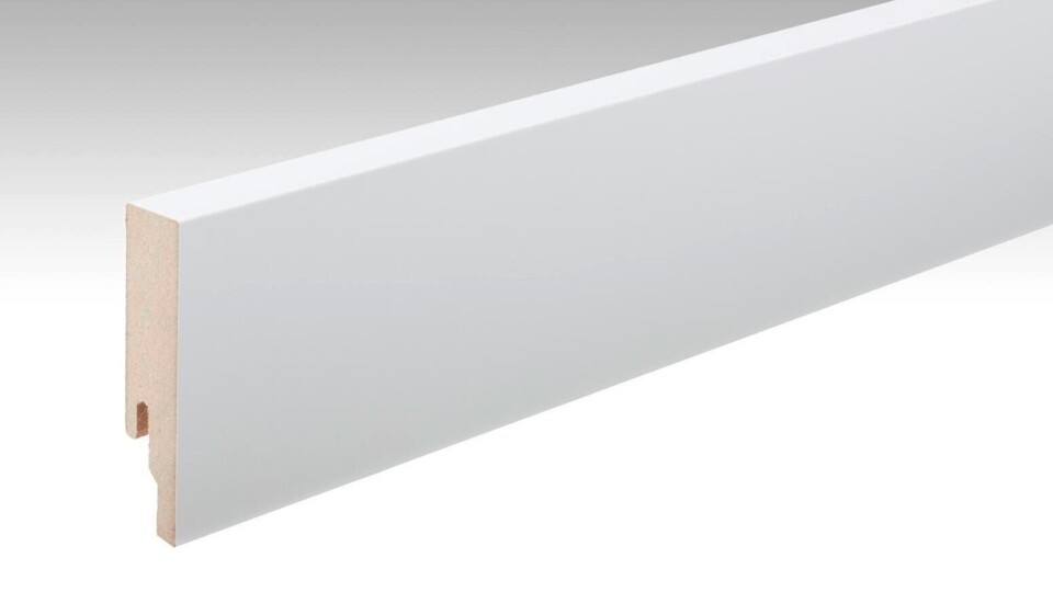 Skirting board 9 PK profile White DF (RAL 9016) 02266
