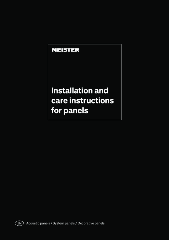 Installation and care instructions for panels_GB_2025