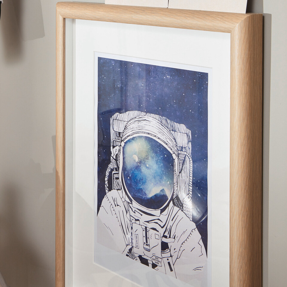 Bild eines Astronauten in einem Kinderzimmer
