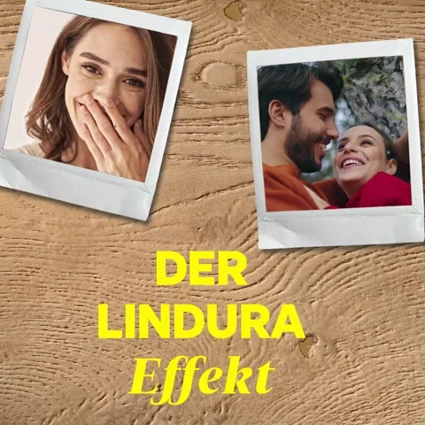Kampagnenmotiv "Der Lindura Effekt" zum neuen Lindura-Holzboden Sortiment 2026