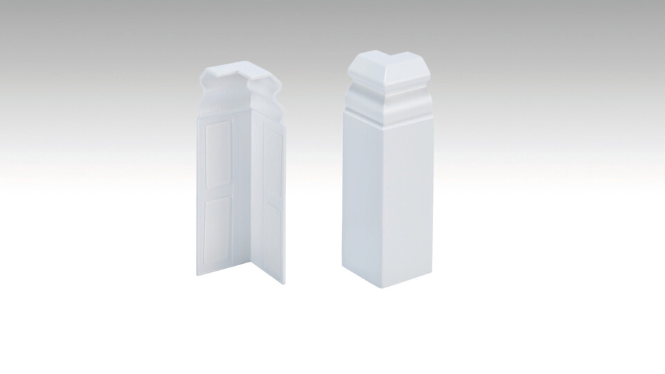 Corner system - profile 12 PK (Hamburg profile) External corner (self-adhesive) White 2001