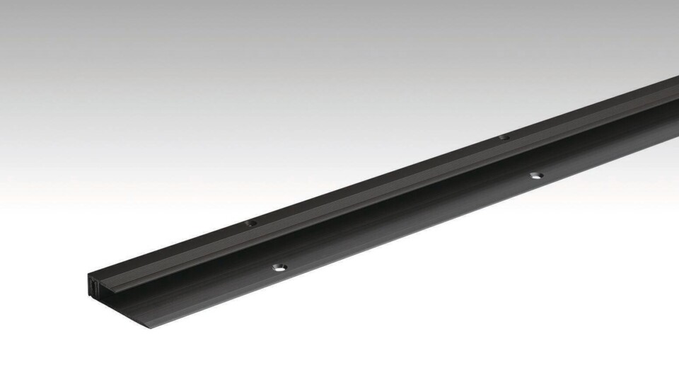 Abschlussprofil Typ 201 (6,5 bis 16 mm) Schwarz eloxiert 02510