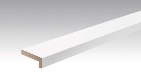 Angled cover moulding Plain white gloss DF 324