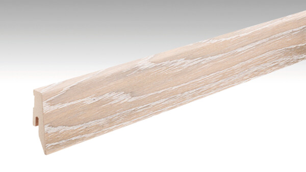 Skirting board 3 PK profile Limed polar white oak 1200