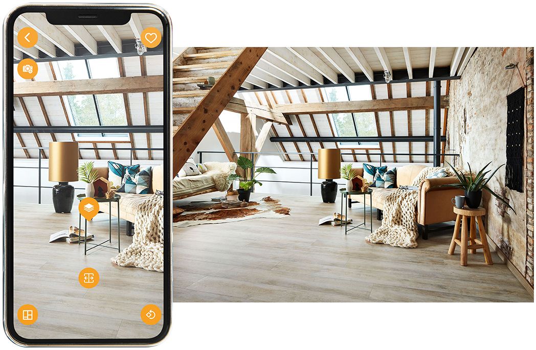 Vloer in uw eigen ruimte bekijken
